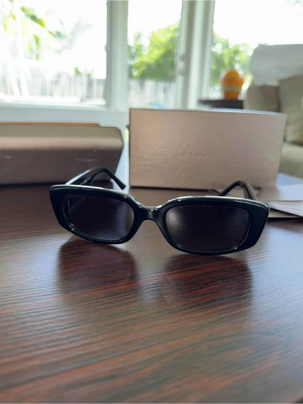 Bvlgari BV8259 Polarized 501/T3 Sunglasses with Gold Accents